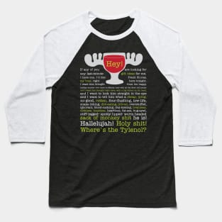 National Lampoon's Christmas Vacation Clark Griswold Hallelujah Tylenol Baseball T-Shirt